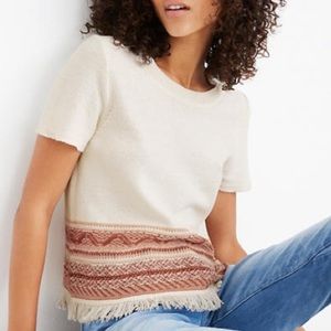 Madewell Fringed Medina Sweater Tee Style #H8207
